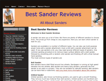 Tablet Screenshot of bestsanderreviews.com